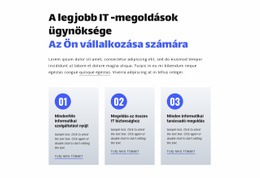 A Legjobb Informatikai Megoldások Ügynöksége HTML CSS Webhelysablon