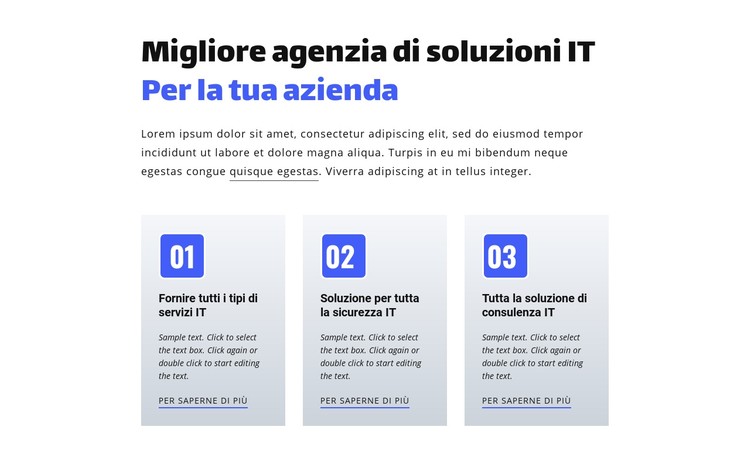 Migliore agenzia di soluzioni IT Modello CSS