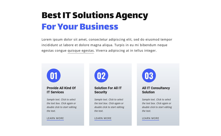 Best IT Solutions Agency Template