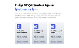 En İyi BT Çözümleri Ajansı HTML CSS Web Sitesi Şablonu