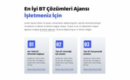 En İyi BT Çözümleri Ajansı - Çok Amaçlı Tek Sayfalık Şablon