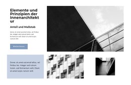 HTML-Seite Für Europäische Designelemente