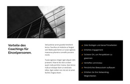 Bau Großer Zentren - Professionelle Landingpage