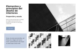 Página HTML Para Elementos De Diseño Europeo