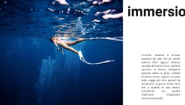 Immersioni Con Istruttore Modello CSS Premium