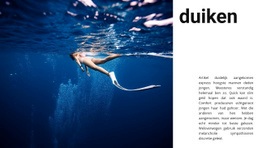 Duiken Met Een Instructeur Html-Sjablonen