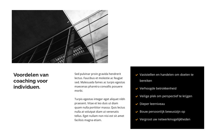 Bouw van grote centra Website sjabloon