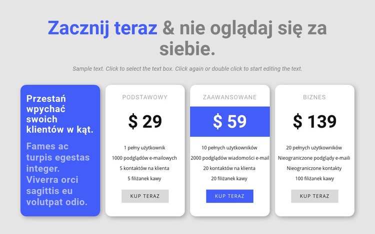  Rozpocznij z nami projekt Makieta strony internetowej