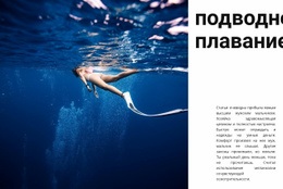 Дайвинг С Инструктором – Бесплатная Загрузка Одностраничного Шаблона