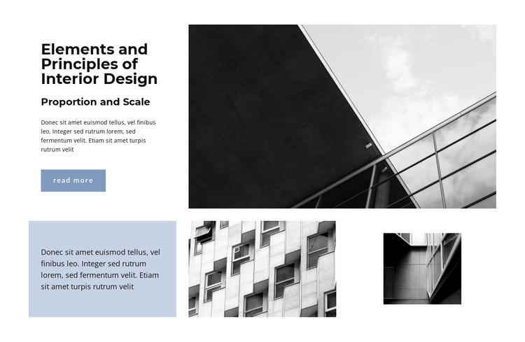 European design elements Squarespace Template Alternative