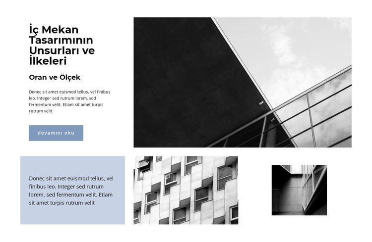 Avrupa tasarım öğeleri Web Sitesi Mockup'ı