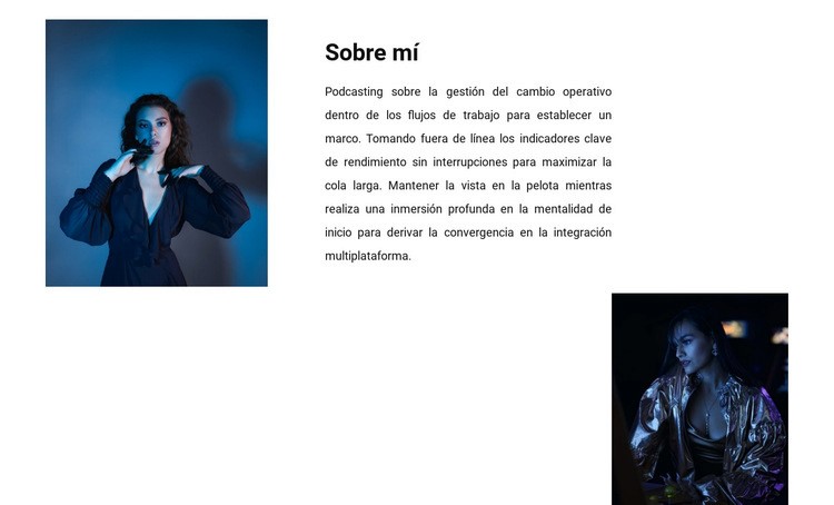 Sobre mi colección Diseño de páginas web