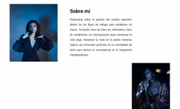 Plantilla HTML5 Más Creativa Para Sobre Mi Colección