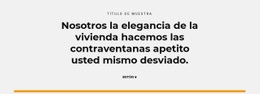 Título Y Botón: Plantilla Definitiva De Una Página