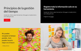 Ideas De Gestión Del Tiempo - Descarga De Plantilla De Sitio Web