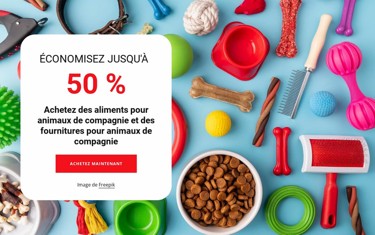 Produits classiques pour animaux de compagnie Modèle Joomla