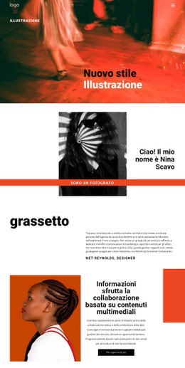 Stili Di Illustrazione Per L'Arte - Modello Di Sito Web Gratuito