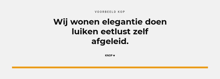 Titel en knop Sjabloon voor één pagina