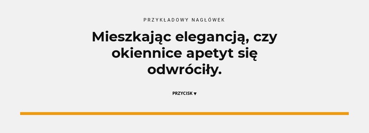 Tytuł i przycisk Kreator witryn internetowych HTML