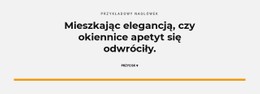 Tytuł I Przycisk Szablon Strony Internetowej HTML CSS