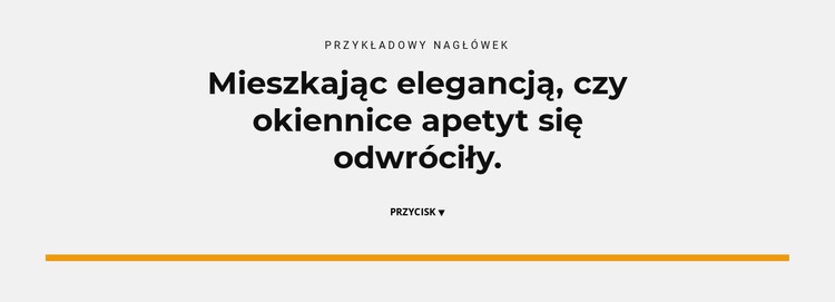 Tytuł i przycisk Szablon HTML5