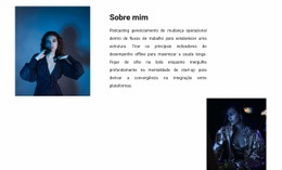 Design De Site Pronto Para Uso Para Sobre Minha Coleção