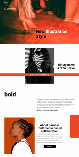 Illustration Styles For Art - Free Website Template