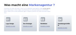 Website-Seite Für Branding Und Digital Agency