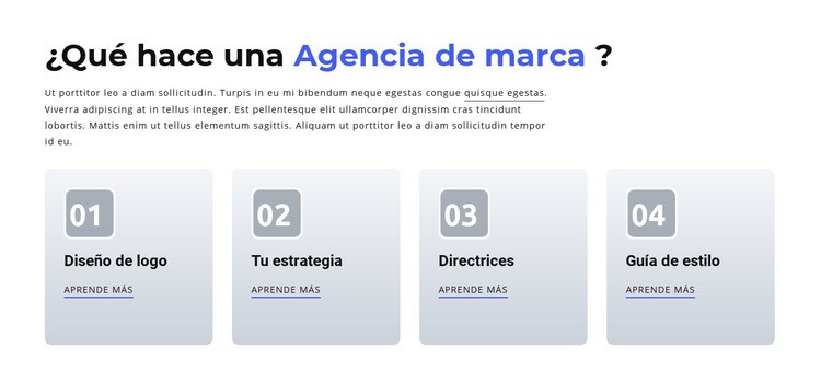 Branding y Agencia Digital Maqueta de sitio web