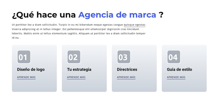 Branding y Agencia Digital Plantilla de una página