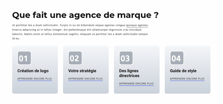 Agence de marque et numérique Modèle Joomla