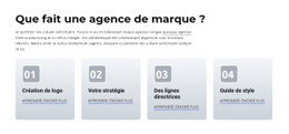 Agence De Marque Et Numérique - Modèle D'Une Page