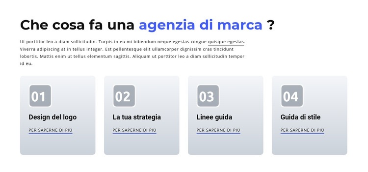 Branding e agenzia digitale Progettazione di siti web