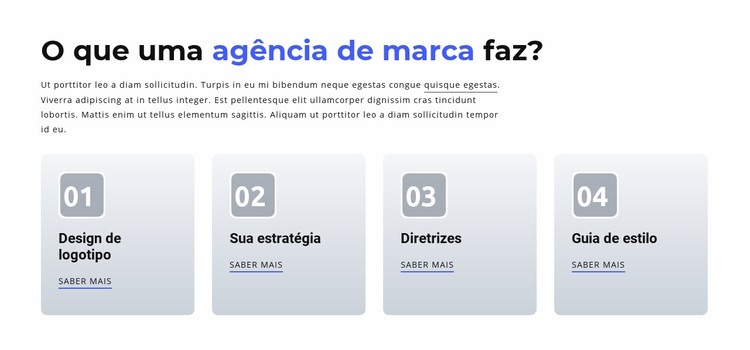 Agência Digital e de Marca Design do site