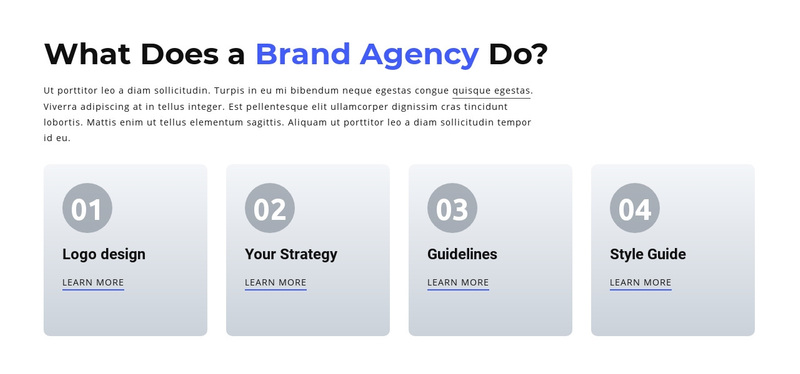 Branding and Digital  Agency Squarespace Template Alternative