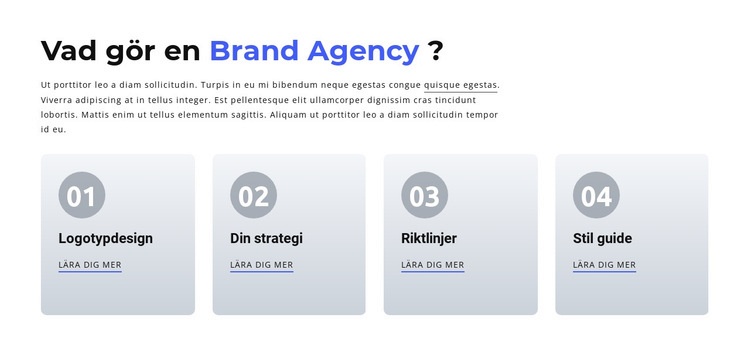 Branding och Digital Agency WordPress -tema