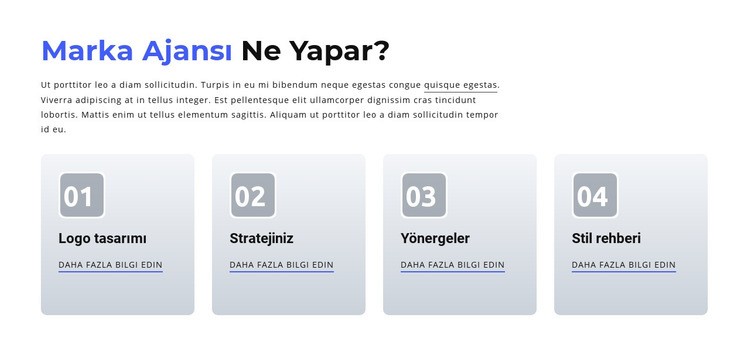 Markalaşma ve Dijital Ajans HTML5 Şablonu