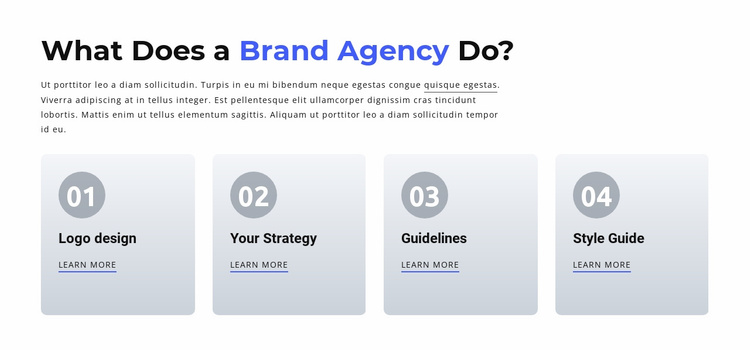 Branding and Digital  Agency Website Template