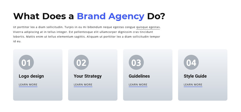 Branding and Digital  Agency Wix Template Alternative