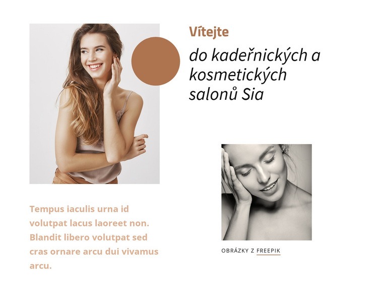 Sia Hair & Beauty Salon Šablona HTML