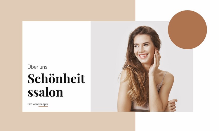 Haar- und Schönheitssalon Website-Modell