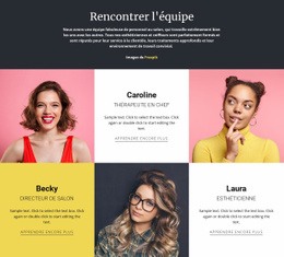 Équipe De Mode Incroyable – Modèle De Site Web Personnel