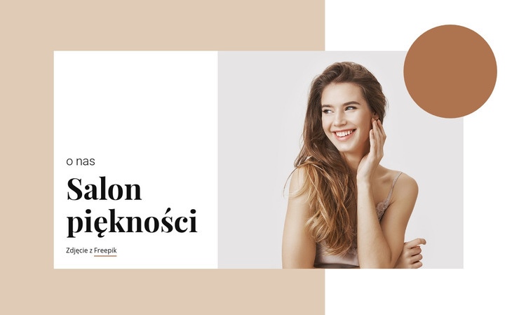 Salon fryzjerski i kosmetyczny Szablon HTML5