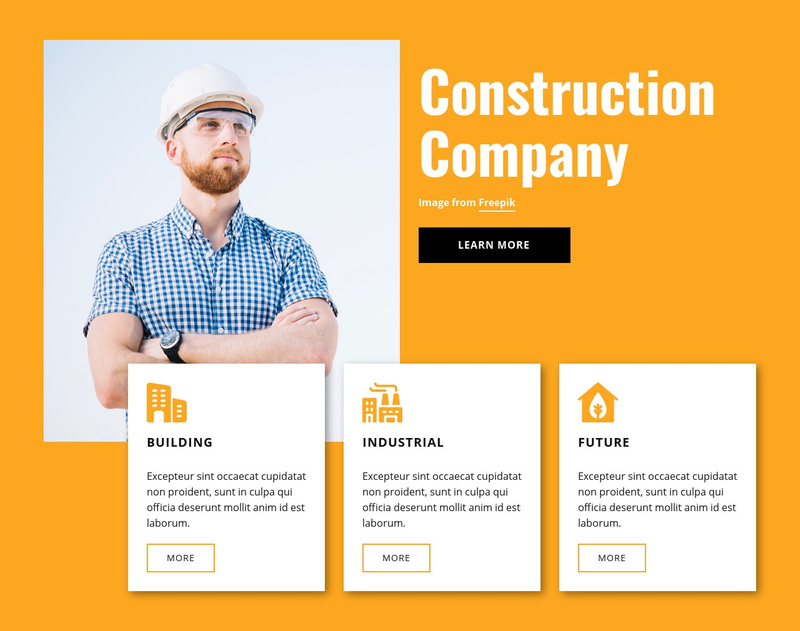 Engineering experts Squarespace Template Alternative