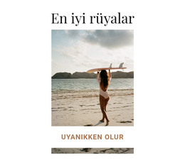 Seyahat Deneyiminiz Için Açılış Sayfası Şablonu