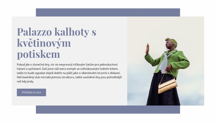 Květinový potisk Šablona CSS