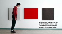 Diseño De Sitio Web Para Exposición Contemporánea