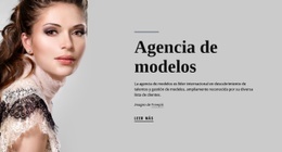 Agencia De Modelos Y Moda - Plantilla Moderna De Una Página