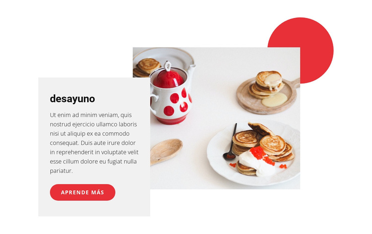 Desayunos variados Tema de WordPress