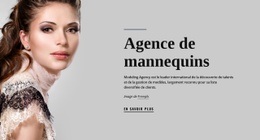 Maquette D'Écran Pour Agence De Mannequins Et Mode